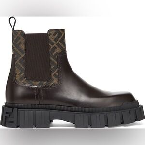 Fendi Force Chelsea Boots Black Brown Men’s Size 9.